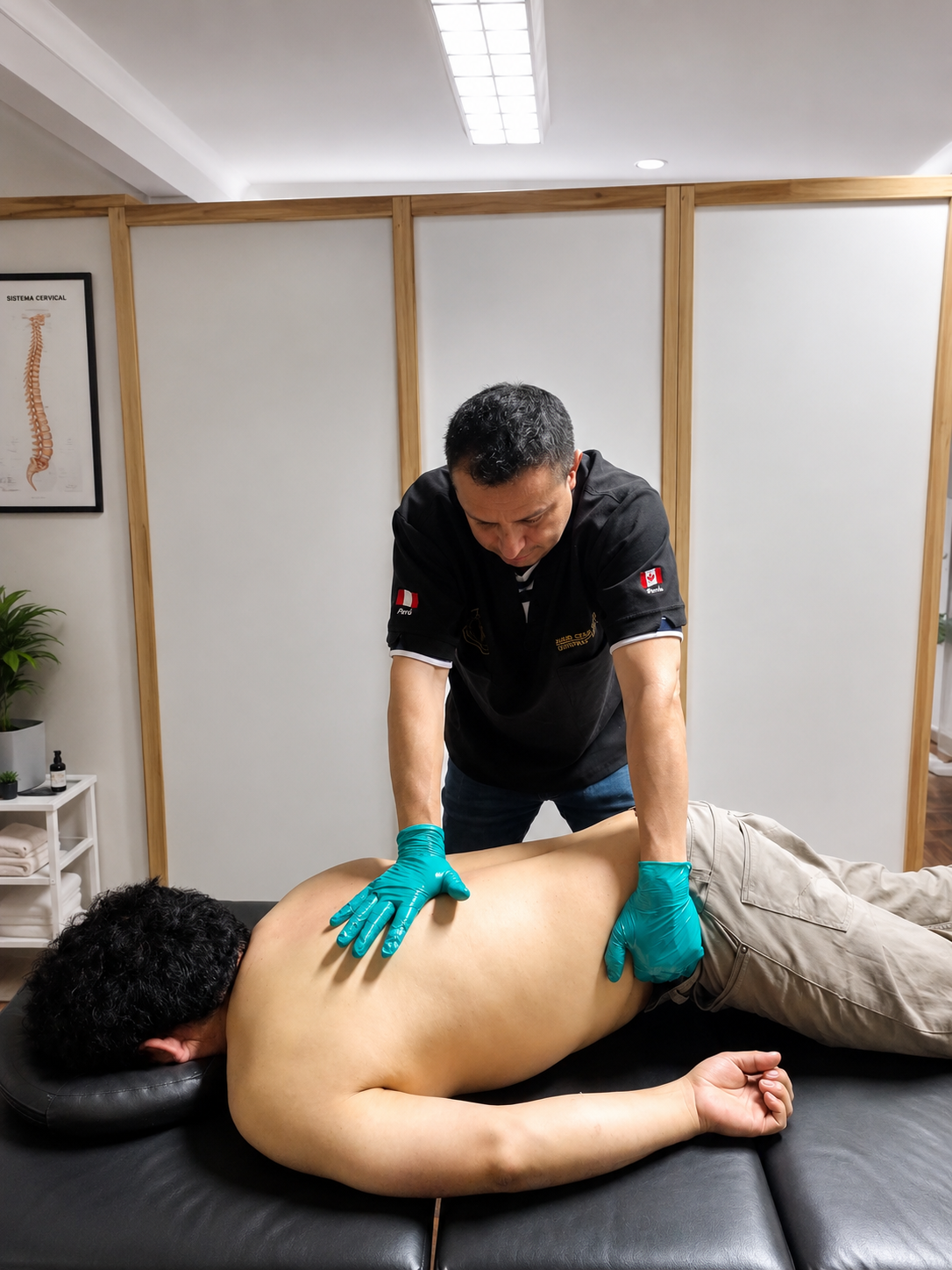 Ajuste Lumbar en Camilla